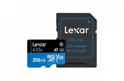 Thẻ Nhớ MicroSDXC Lexar U3 V30 A1 256GB 633x