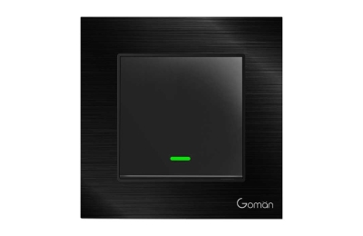 Công tắc đèn Zigbee mặt nhôm 1 nút GOMAN GM-Z1G86-311S/B/G