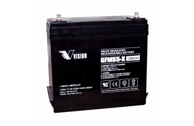 Ắc quy kín khí VISION 12V-55Ah 6FM55-X