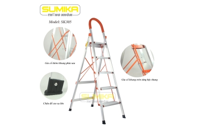 Thang ghế nhôm 5 bậc Sumika SK305