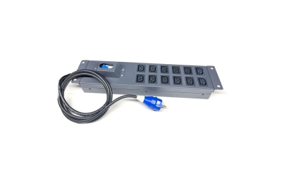 Thanh nguồn PDU 12 ổ cắm chuẩn C13 MCB20A UNIRACK UNR-P12M20/2U-C13