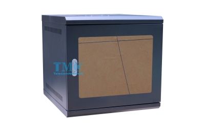Tủ mạng - Tủ rack TMC 19 inch 10U D500 TM105WBM-B màu đen cửa mica