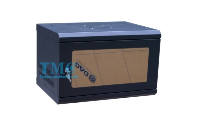 Tủ mạng - Tủ rack TMC 19 inch 6U D400 TM640WBM-B màu đen cửa mica